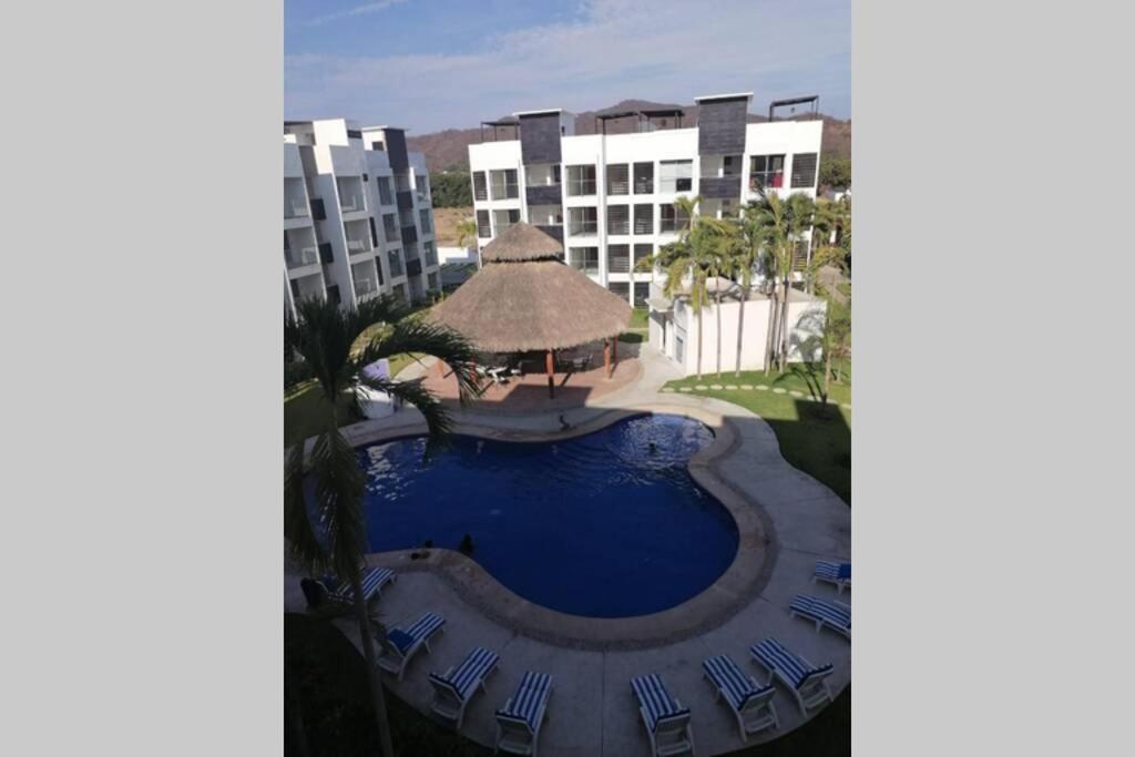 Departamento De Lujo En Manzanillo, Planta Baja Frente A La Alberca Apartment Exterior photo